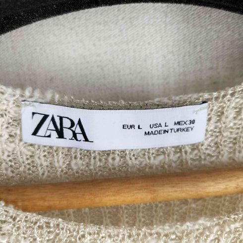 ザラ ZARA ラメ ハイゲージ ニット レディース import:L