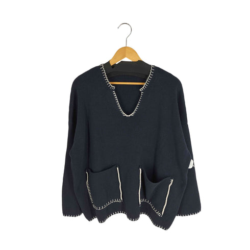 ザラ ZARA スキッパー ビッグシルエット ニット レディース import:L