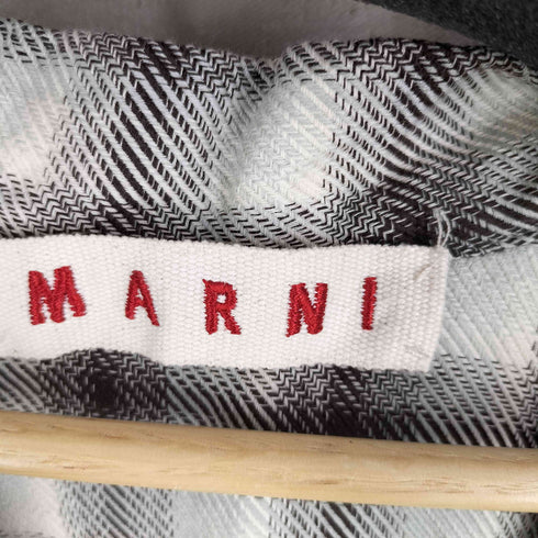 マルニ MARNI 変形デザイン チェック ノースリーブ ブラウス レディース EUR:42