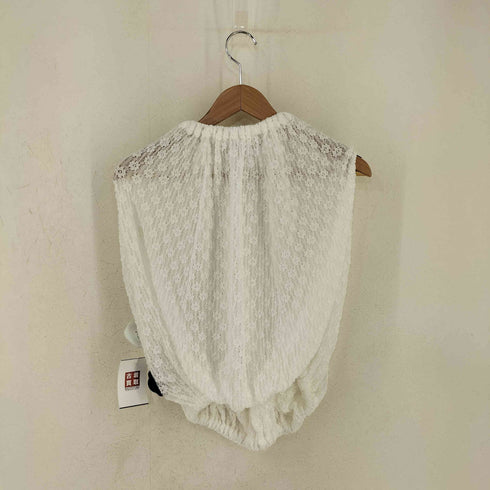 ジルサンダー JIL SANDER 21SS FLOWER TOPS フローラルレース ノースリーブブラウス レディース JPN:34
