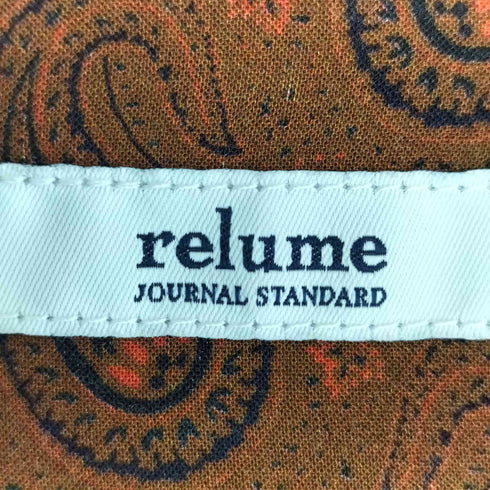 ジャーナルスタンダードレリューム JOURNAL STANDARD relume IPEKERペイズリースタンドカラーワンピース レディース FREE