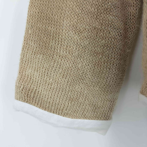 トリココムデギャルソン tricot COMME des GARCONS 90-00S リネン ノーカラージャケット レディース