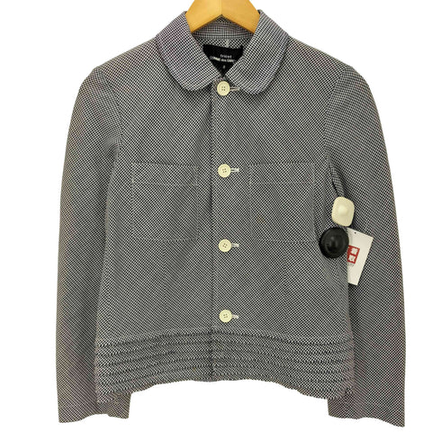 トリココムデギャルソン tricot COMME des GARCONS 00S ギンガムチェック丸襟ジャケット レディース JPN:S