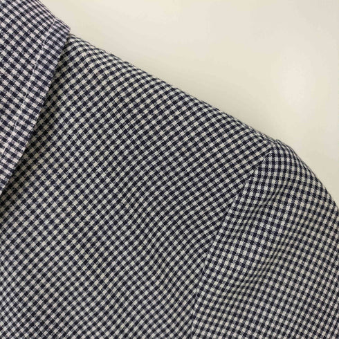 トリココムデギャルソン tricot COMME des GARCONS 00S ギンガムチェック丸襟ジャケット レディース JPN:S