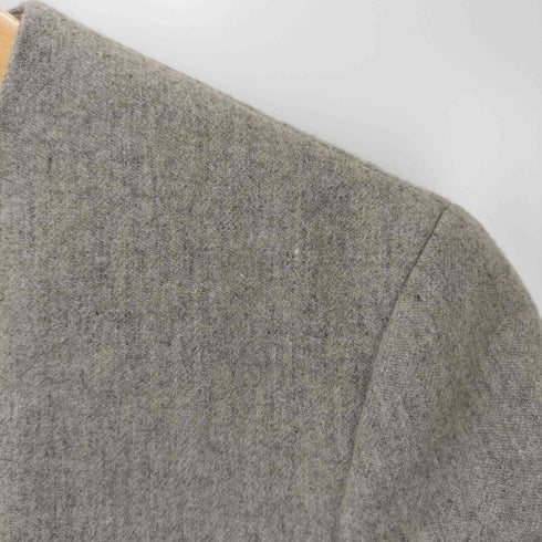 トリココムデギャルソン tricot COMME des GARCONS 90S 裏地チェック ウールノーカラージャケット レディース JPN:S