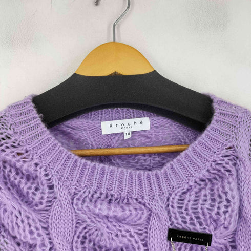 Kroche PARIS クロップドシャギーニット レディース TU