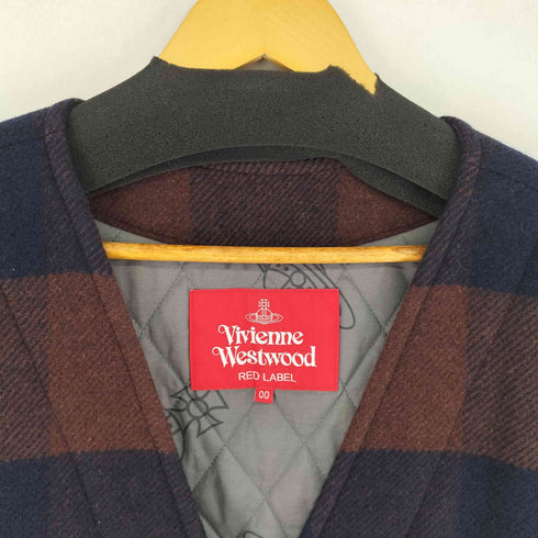 ヴィヴィアンウエストウッドレッドレーベル Vivienne Westwood RED LABEL チェック ウールベスト メンズ JPN:M 00