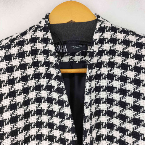 ザラ ZARA 22AW ハウンドトゥース チェック ジャケット レディース import:XL