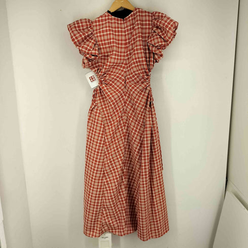 CELLENDI PARIS パフスリーブチェックワンピース レディース import:XL