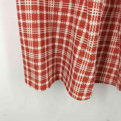 CELLENDI PARIS パフスリーブチェックワンピース レディース import:XL