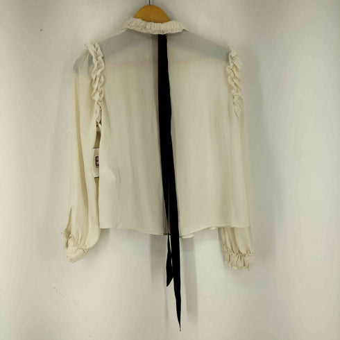 ザラ ZARA フリルデザイン L/S ブラウス レディース import:S