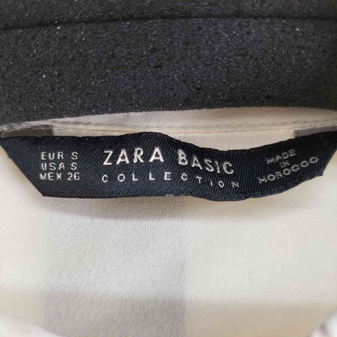 ザラ ZARA フリルデザイン L/S ブラウス レディース import:S