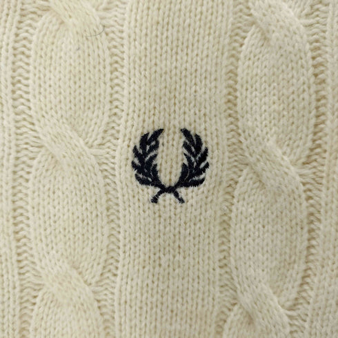 フレッドペリー FRED PERRY 刺繍ロゴ Vネック チルデンニット メンズ 10