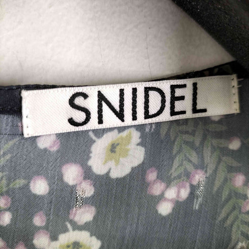 スナイデル snidel ラメドビーフラワープリントミニワンピース レディース JPN:1