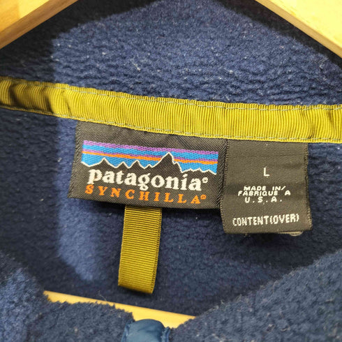 パタゴニア patagonia USA製 シンチラ スナップT フリースジャケット メンズ import:L