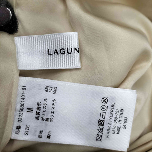 ラグナムーン LAGUNAMOON フロントジップカーヴィーラインスカート レディース JPN:M