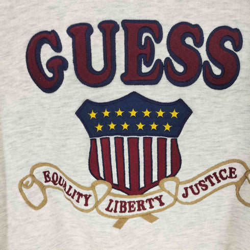 ゲス GUESS フロント刺繍 クルーネックスウェット メンズ import:L