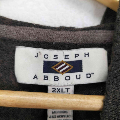 ジョセフアボード JOSEPH ABBOUD ヘンリーネックウールプルオーバーパーカー メンズ 2XLT