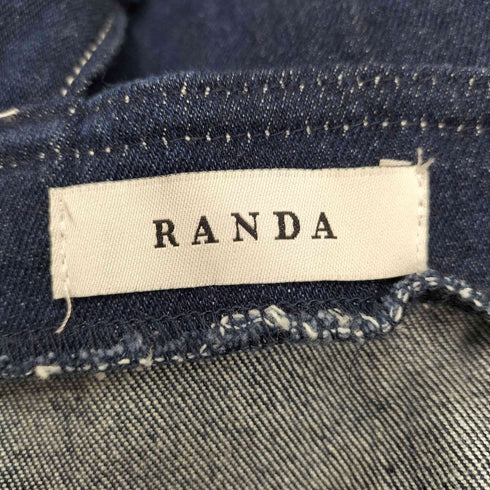 ランダ RANDA 裾プリーツデニムワンピース レディース JPN:1