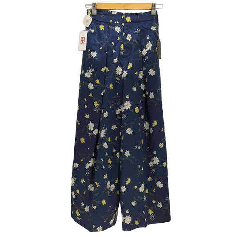 アーガ Aga 花柄 タック ワイドパンツ レディース 9号