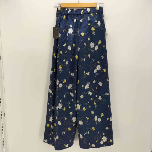 アーガ Aga 花柄 タック ワイドパンツ レディース 9号