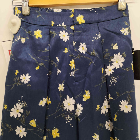 アーガ Aga 花柄 タック ワイドパンツ レディース 9号
