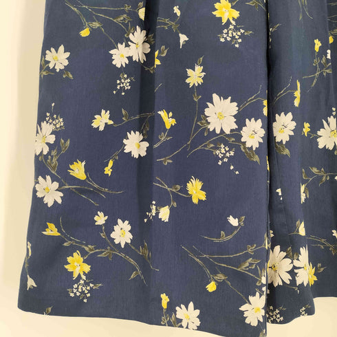 アーガ Aga 花柄 タック ワイドパンツ レディース 9号