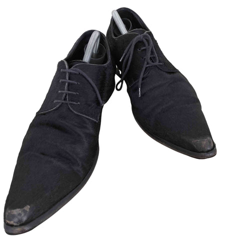 ドルチェアンドガッバーナ DOLCE&GABBANA スポッテッドトゥ ハラコシューズ メンズ US:8.5