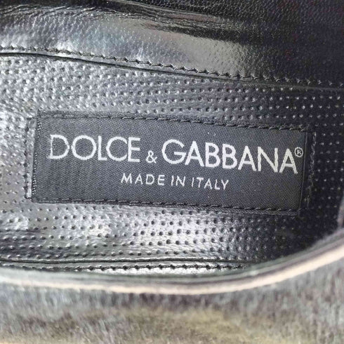 ドルチェアンドガッバーナ DOLCE&GABBANA スポッテッドトゥ ハラコシューズ メンズ US:8.5