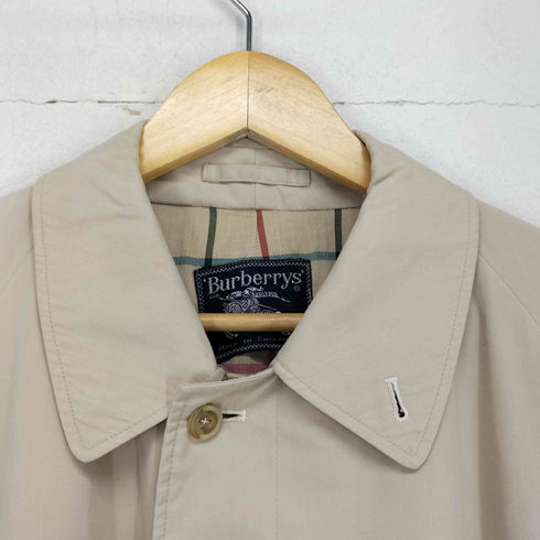 バーバリーズ BURBERRYS 70S~ MADE IN ENGLAND COMMUTER 裏地チェックステンカラーコート メンズ