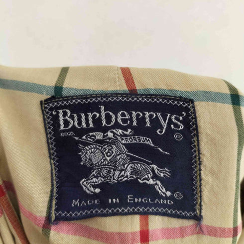 バーバリーズ BURBERRYS 70S~ MADE IN ENGLAND COMMUTER 裏地チェックステンカラーコート メンズ