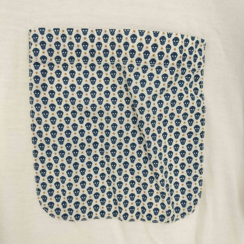アレキサンダーマックイーン Alexander McQueen スカル柄ポケットクルーネックTシャツ メンズ JPN:M