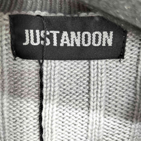 JUSTANOON ダブルジップアップニットトップス レディース FREE