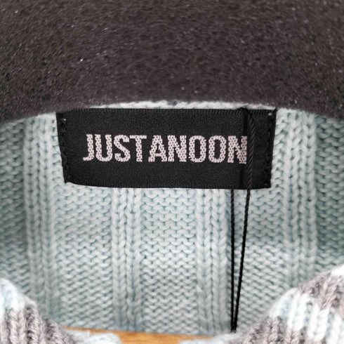 JUSTANOON ダブルジップアップニットトップス レディース FREE