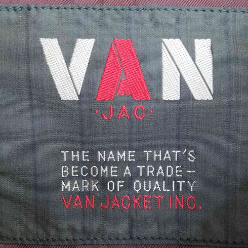ヴァンヂャケット VAN JAC チェック ウールブルゾン メンズ