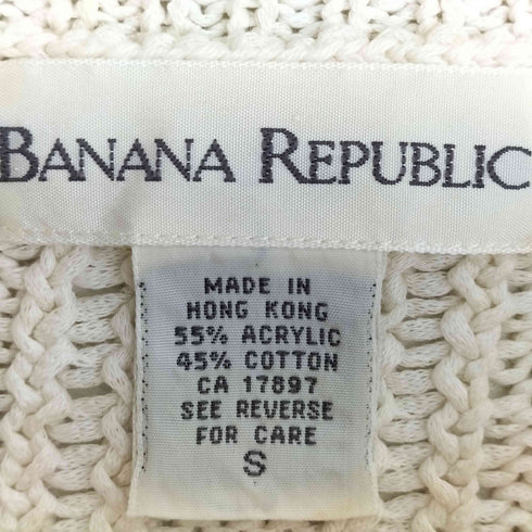 バナナリパブリック BANANA REPUBLIC 香港製 アクリルコットン サマーニット メンズ import:S