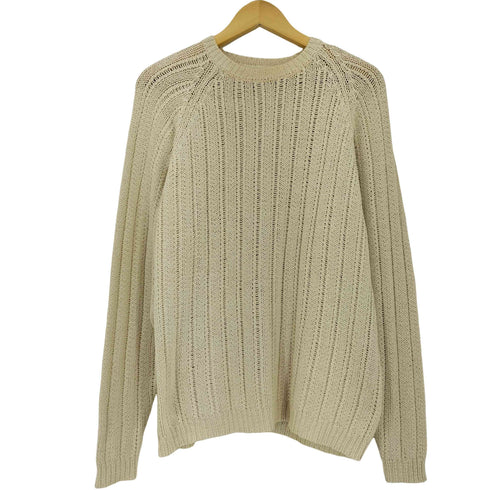 バナナリパブリック BANANA REPUBLIC 香港製 アクリルコットン サマーニット メンズ import:S