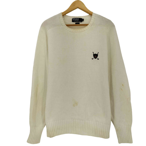 ポロバイラルフローレン Polo by RALPH LAUREN エンブレム コットンニット メンズ import:L