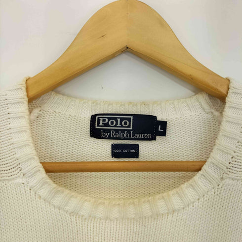 ポロバイラルフローレン Polo by RALPH LAUREN エンブレム コットンニット メンズ import:L