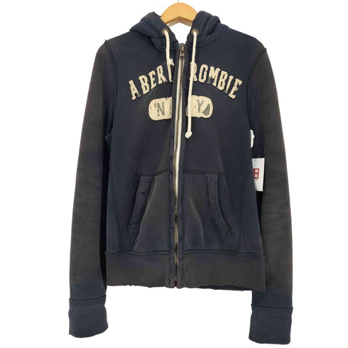 アバクロンビーアンドフィッチ Abercrombie & Fitch USED加工 ジップパーカー メンズ import:M