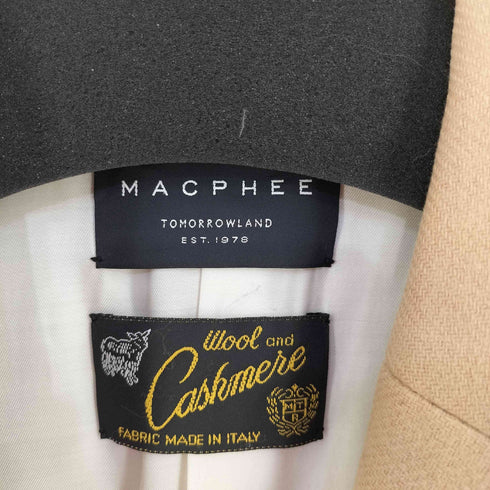 マカフィー MACPHEE CASHMERE カシミア混チェスターコート レディース