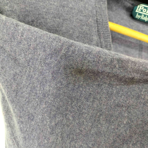 ポロバイラルフローレン Polo by RALPH LAUREN 90s スモールポニー刺繍 vネック カシミヤ混 ニット レディース FREE