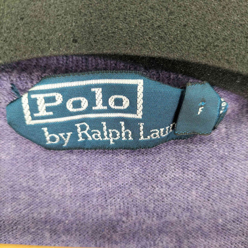 ポロバイラルフローレン Polo by RALPH LAUREN 90s スモールポニー刺繍 vネック カシミヤ混 ニット レディース FREE