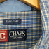 チャップス CHAPS 00S ロゴ刺繍 チェック ボタンダウン ロングスリーブシャツ メンズ XL