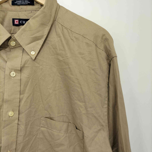 チャップス CHAPS コットンポリ ボタンダウン ロングスリーブシャツ メンズ XXL