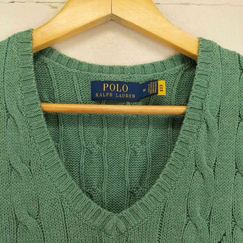 ポロラルフローレン POLO RALPH LAUREN ポニー刺繍ケーブルニットベスト メンズ JPN:M
