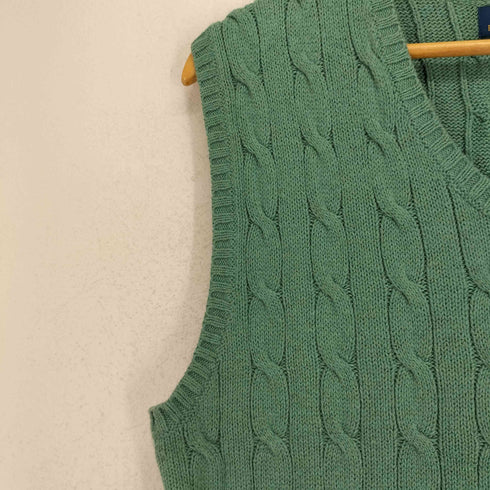 ポロラルフローレン POLO RALPH LAUREN ポニー刺繍ケーブルニットベスト メンズ JPN:M