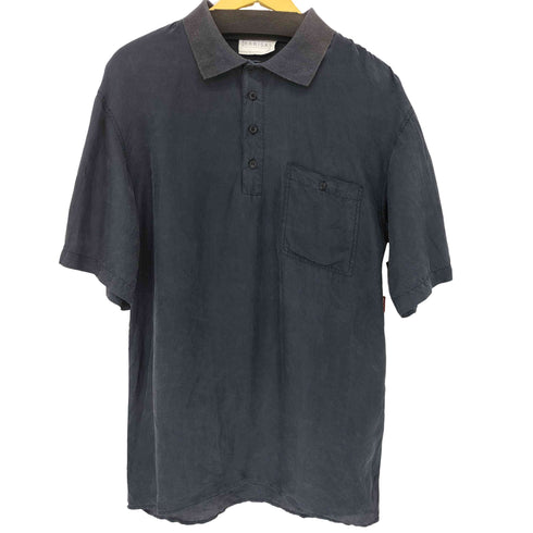 GEORGE BARISAL シルク フロントポケット ポロシャツ メンズ import:S
