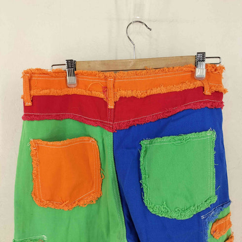 シーイン SHEIN カラーパッチワークデニムパンツ レディース