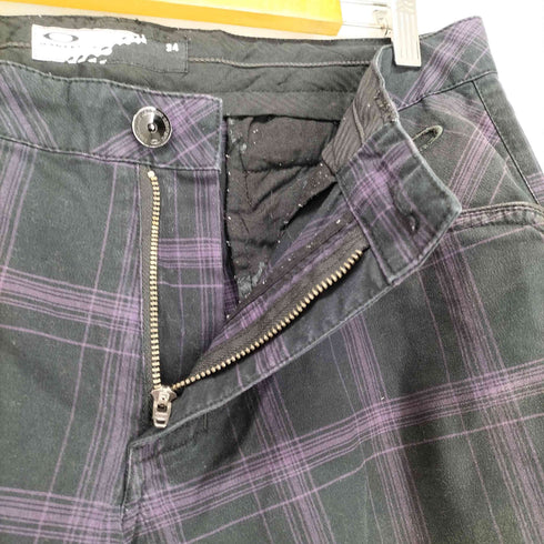 オークリー OAKLEY 00S チェック柄ゴルフパンツ メンズ US:34-35